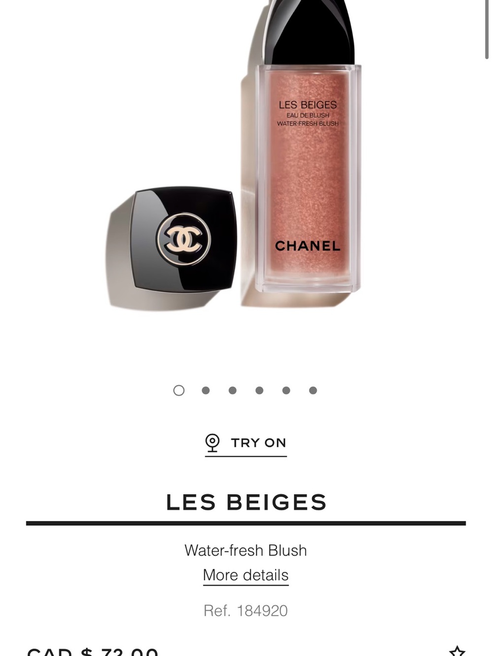 Chanel Light Peach Makeup Product